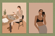 Stay Home Club Abstract Posters, a Decorative Illustration by Miracles Everywhere (Thumbnail 3 of 5)