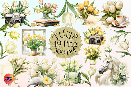 Tulip Flower Clipart