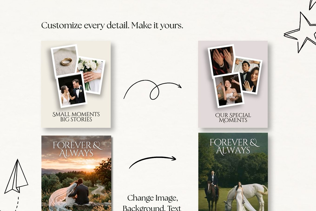 Wedding Photographer Insta Templates, a Social Media Template by Arslan (Photo 7 of 9)