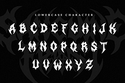 Sanguine Frost | Black Metal Font, a Blackletter Font by Masyafi Studio (Thumbnail 3 of 9)