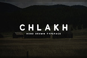 Chlakh - Hand Drawn Typeface, a Sans Serif Font by Roman Paslavsky (Thumbnail 1 of 7)
