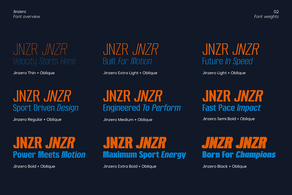 Jinzero, a Sans Serif Font by Zafara Studios (Photo 2 of 12)