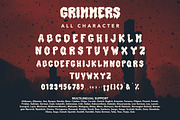 Grimmers - Horror Display Font, a Handwritten Font by AQR Studio (Thumbnail 7 of 9)