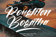 Roughton Bogatha Modern Brush Font, a Script Font by Letterena Studios Script (Thumbnail 1 of 15)