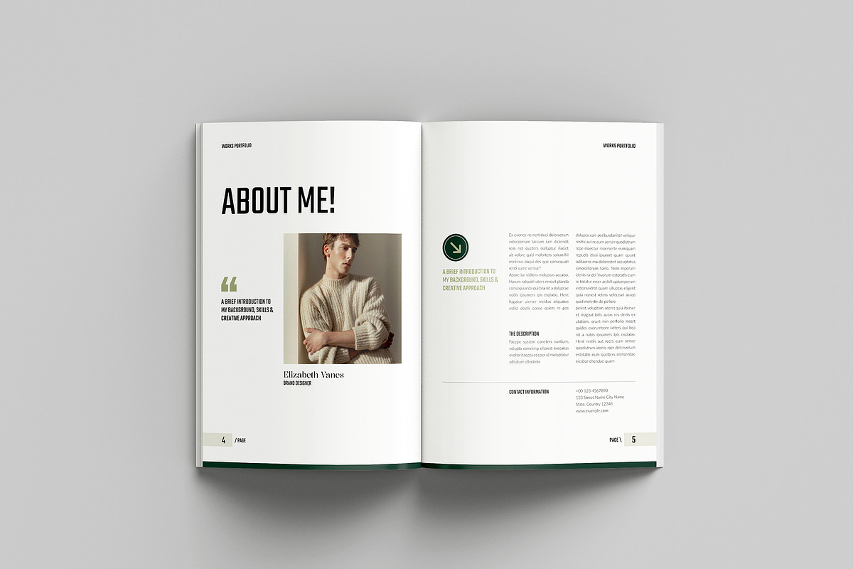 Works | Portfolio Template, a Brochure Template by Spark_Creative (Photo 3 of 15)