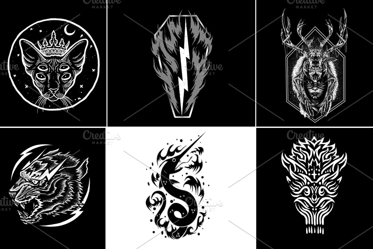100 T-Shirt Designs Super Collection, an Animal Illustration by Design by sebrodbrick (Photo 21 of 35)