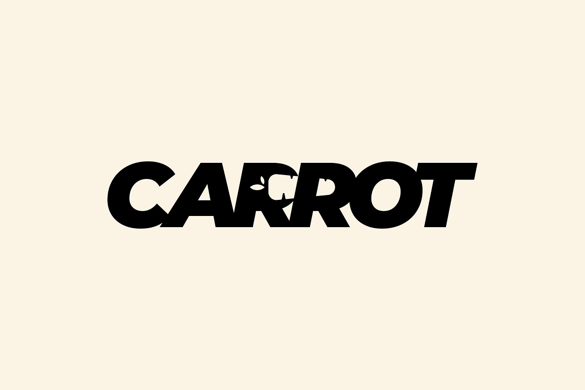Carrot Logo Text Design Vector Icon, a Branding & Logo Template by Vectoryzen (Photo 2 of 2)