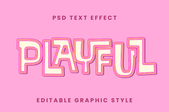 Playful Cartoon Outline Text Effect preview 2