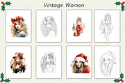 150 Christmas Coloring Pages Bundle, a Seasonal Illustration by Daffodil Dream Studio (Thumbnail 6 of 18)