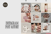 Nail Salon Social Media Pack, a Social Media Template by Prodesign (Thumbnail 1 of 3)