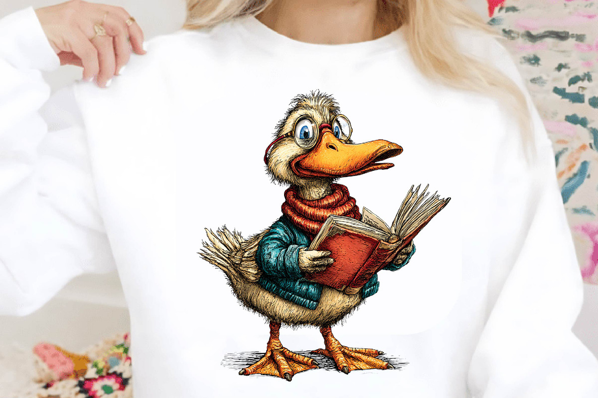 Cozy Reading Birds Clipart Bundle., an Animal Illustration by SVGArt (Photo 3 of 3)