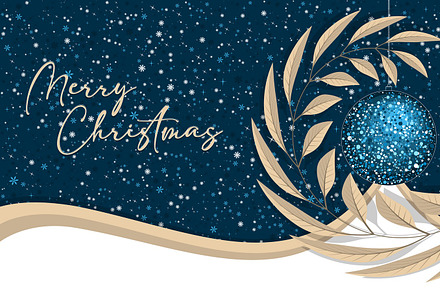 Merry Christmas greeting card