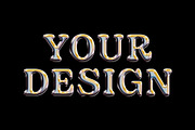 Chrome Text & Logo Effect Template, a Layer Style Add-On by Design Squad (Thumbnail 3 of 3)