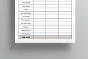 Wedding Budget Template, a Stationery Template by MightyDesign (Thumbnail 5 of 8)