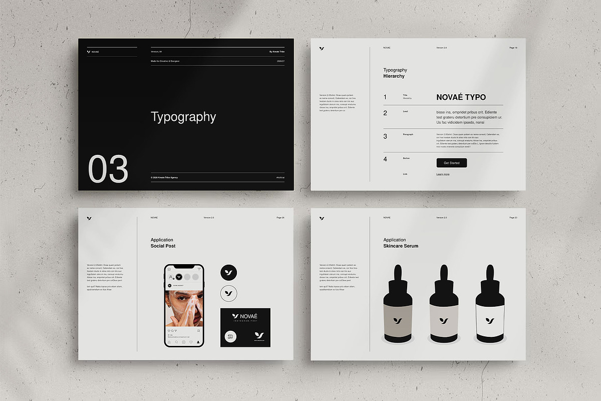 NOVAÉ · Brand Guidelines | CANVA, a Brochure Template by KreateTribe (Photo 11 of 11)