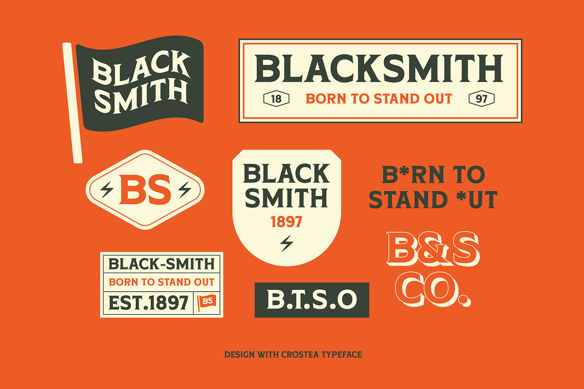 Crostea – Retro Display Serif Font, a Serif Font by Drizy (Photo 15 of 20)