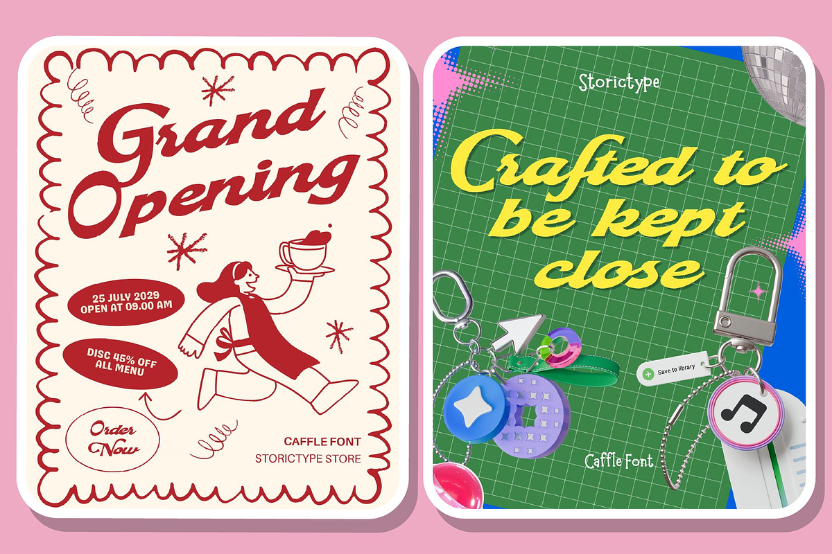 Caffle - Expresive Display Font, a Script Font by StoricType (Photo 14 of 15)