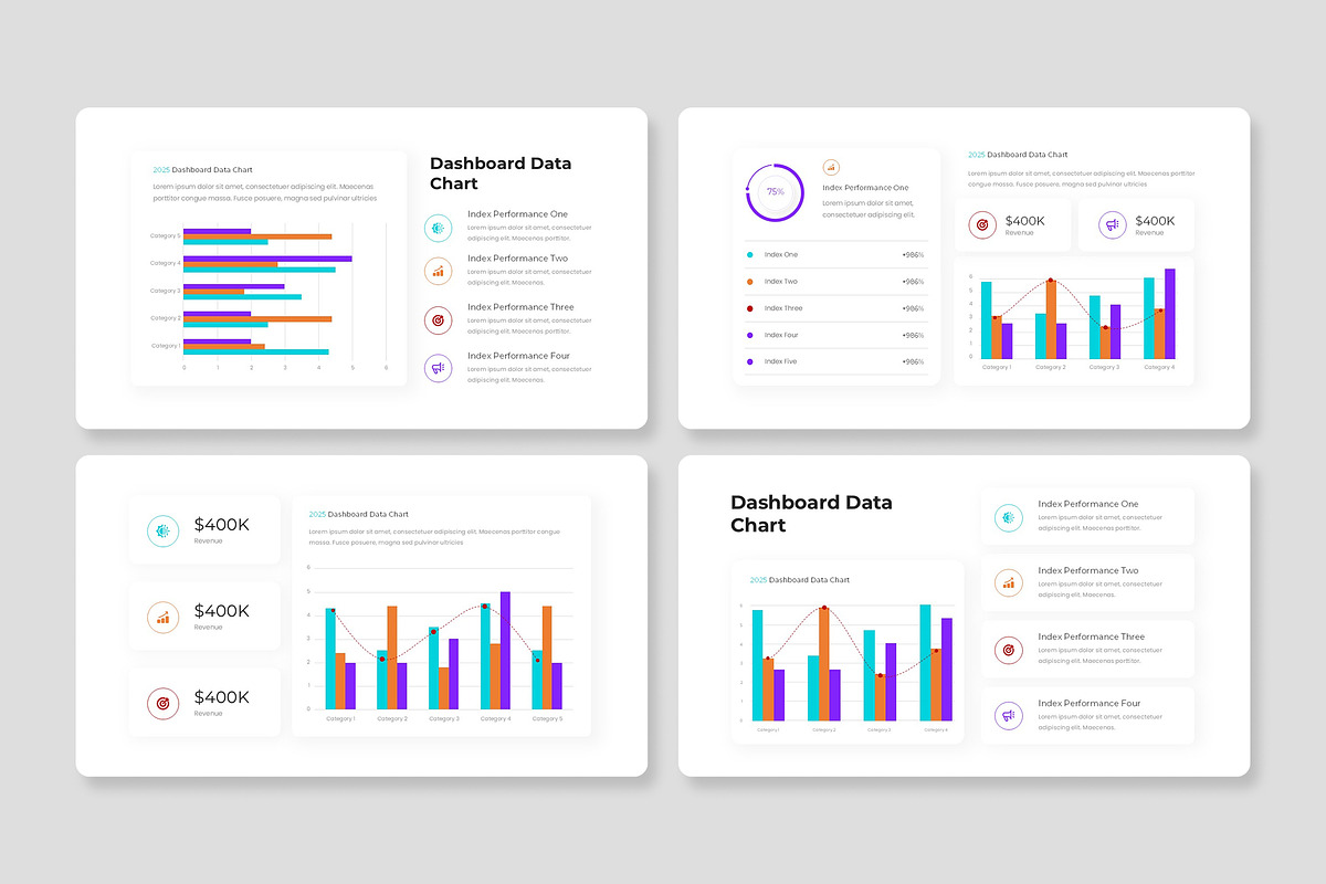 Dashboard Data Chart PowerPoint, a Presentation Template by Premast (Photo 4 of 4)