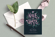 Wedding Save the Date Card Template, an Invitation Template by Aurelie Maron (Thumbnail 3 of 7)