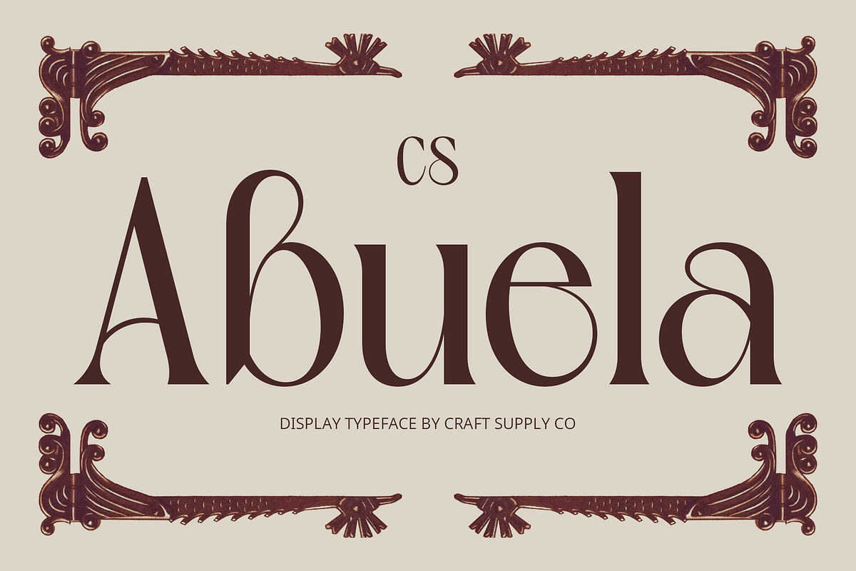 CS Abuela – Art Nouveau Font, a Serif Font by Craft Supply Co. (Photo 1 of 8)