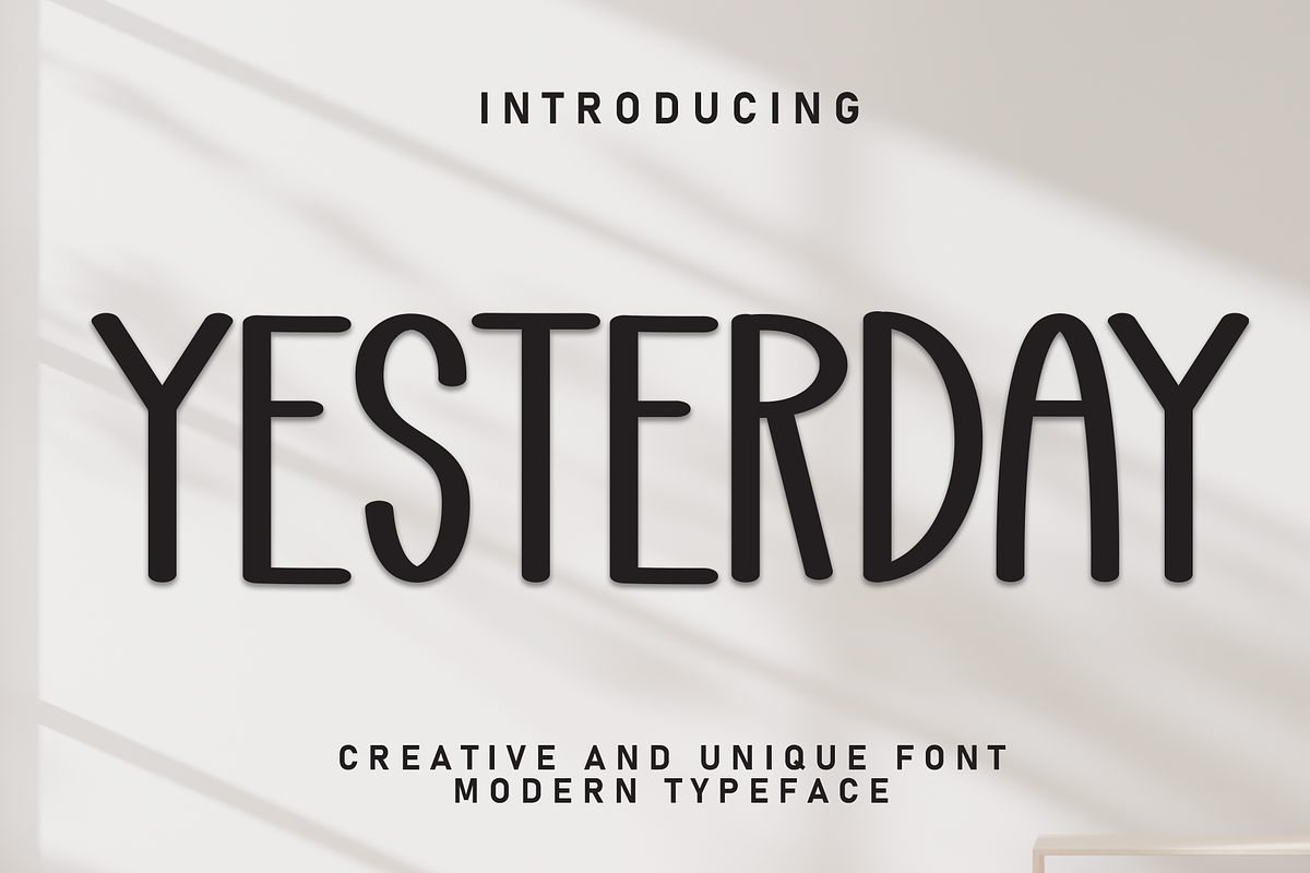 Yesterday | Script Font, a Script Font by Scratchones (Photo 1 of 8)