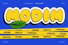 Modim – Playful Bubble Display Font