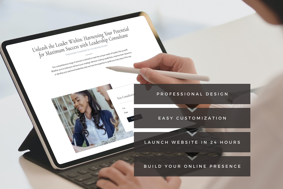WIX Website Template for Consultants, a Wix Template by CreatedbyVision LLC (Photo 9 of 10)