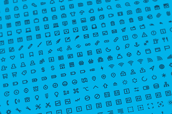 500 Stroke Icons Font (Flaticons)