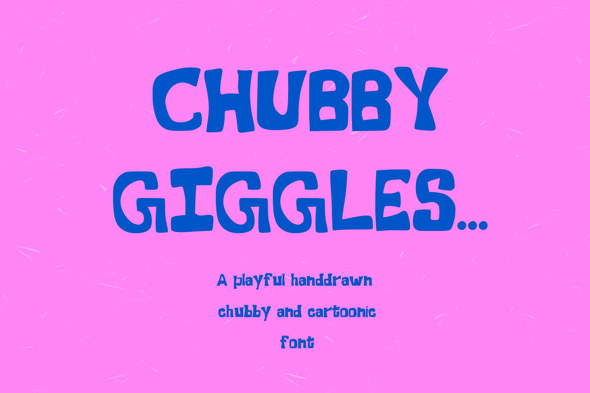 Chubby Giggles Handwritten Bold Font, a Handwritten Font by Sheikhadesign (Photo 1 of 6)