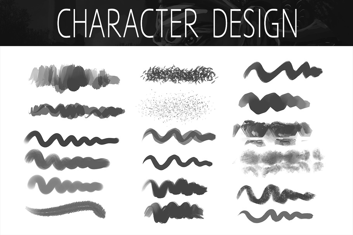 Procreate Character Design Brushes preview 3
