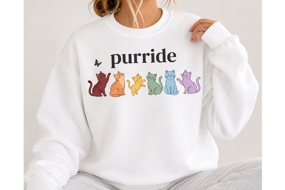 Purride Cats PNG, an Animal Illustration by DreamCafeArt (Photo 4 of 7)