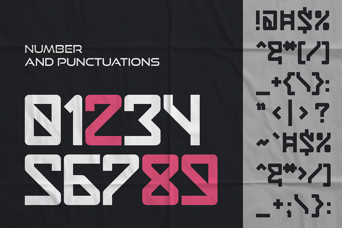Synthetix - Futuristic Techno Font, a Symbol Font by figuree studio (Photo 6 of 8)