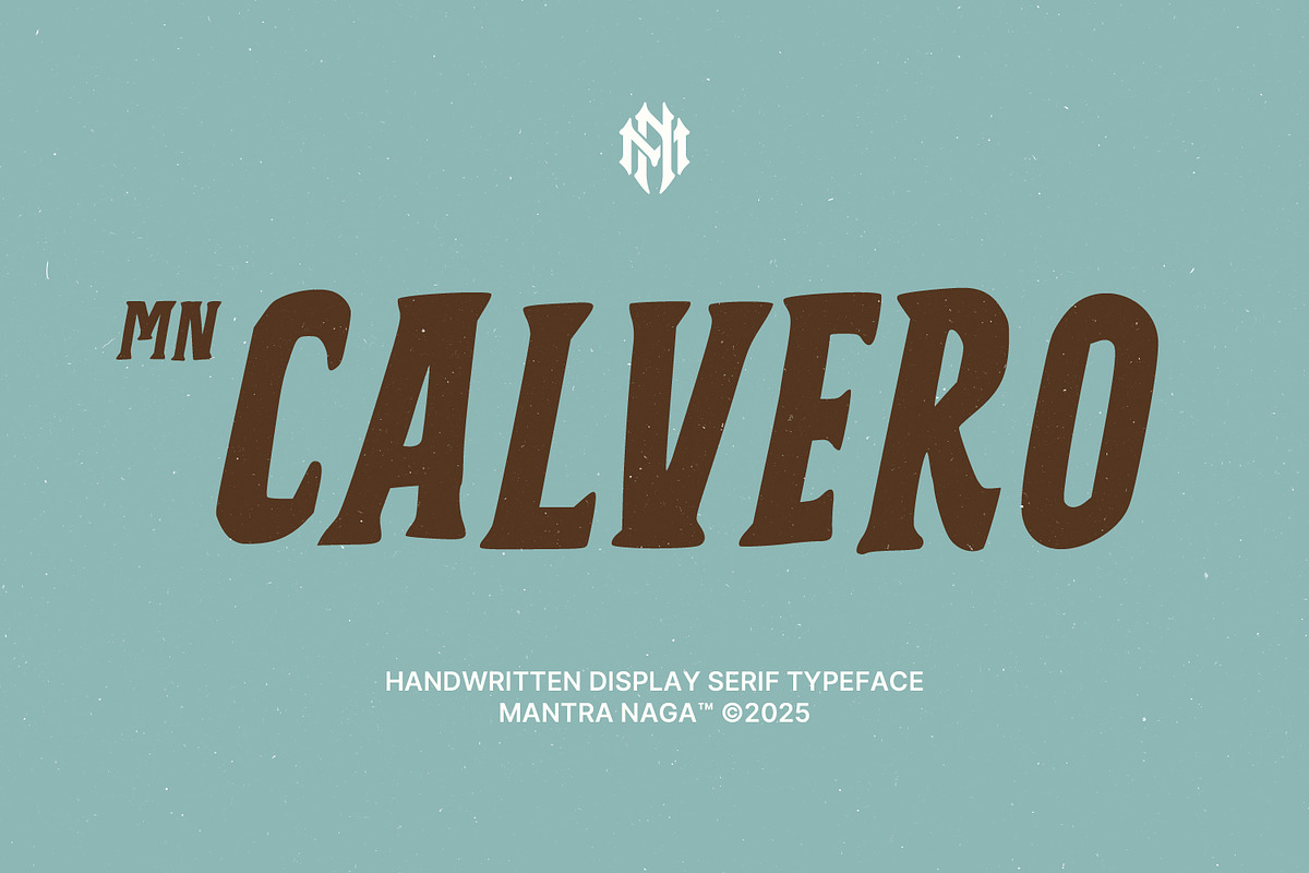 MN Calvero - Vintage Handwritten Duo, a Handwritten Font by Mantra Naga (Photo 1 of 16)
