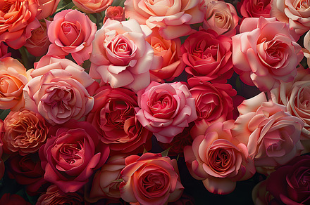 Close-up of a lush bouquet with vary, a Photo by LOGOCREATIVE