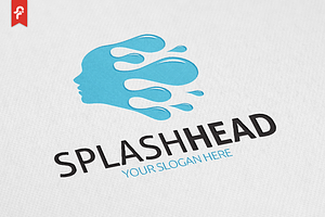 Splash Head Logo, a Branding & Logo Template by ft.studio