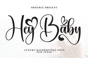 Hey Baby Script Font