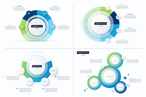 Set of four option circle, a Work Illustration by rikkyal
