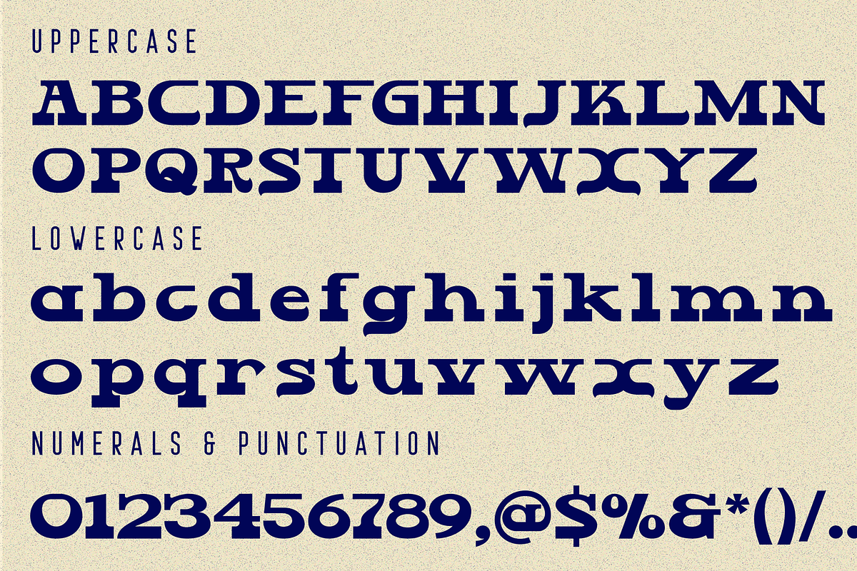 Creates Presence - Retro Font, a Slab Serif Font by 177Studio (Photo 8 of 8)