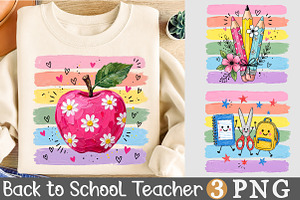 Back to School Teacher Sublimation, a Seasonal Illustration by Rose Art