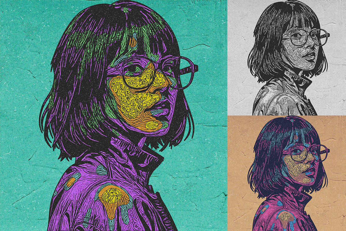 Pop Line Art Photo Effects, an Action Add-On by Amorjesu.com (Photo 16 of 43)