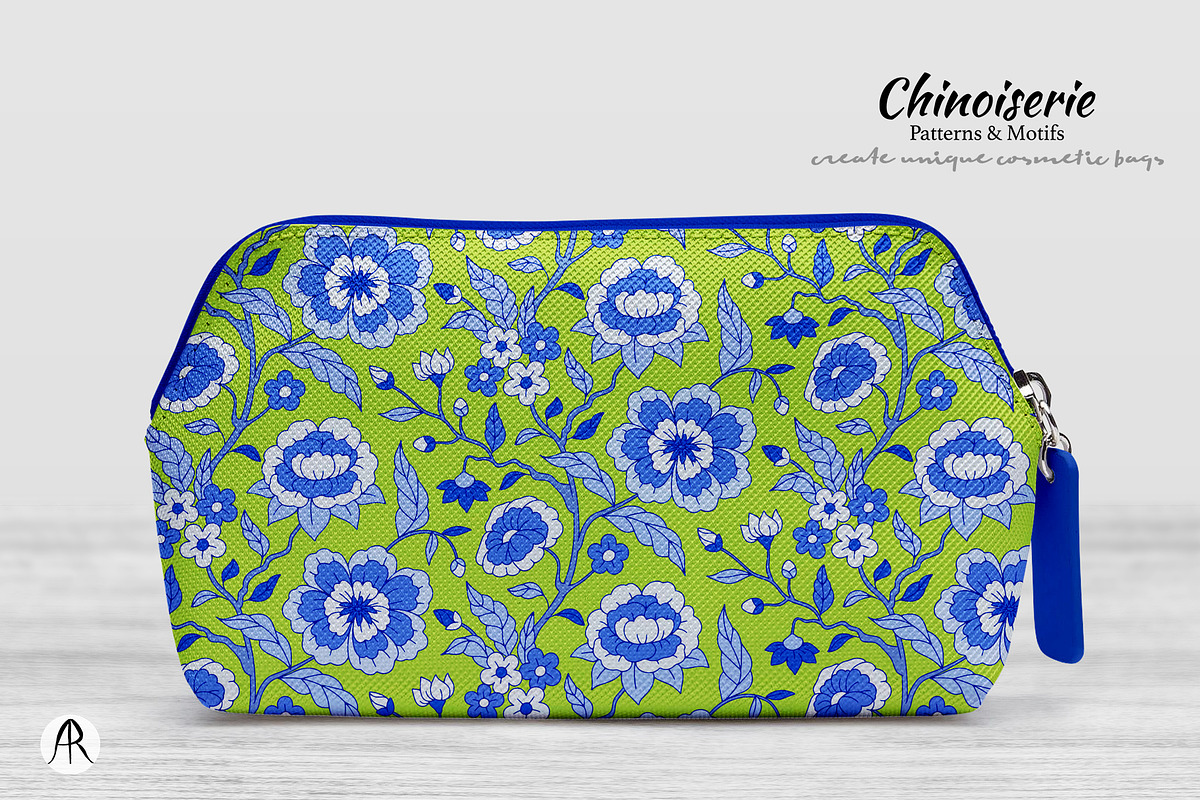 Blue Chinoiserie Patterns & Motifs, a Pattern Graphic by Rose Design (Photo 9 of 12)