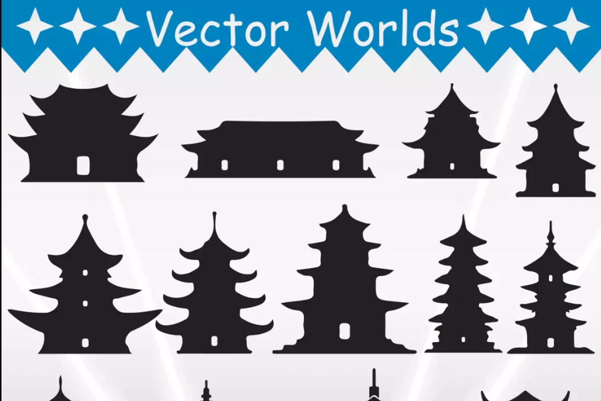 Pagoda Svg, Home, House Svg, an Object Graphic by VectorWorlds (Photo 2 of 3)