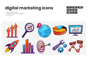 Marketing Icon Pack, a Duotone Icon by erifqizeicon