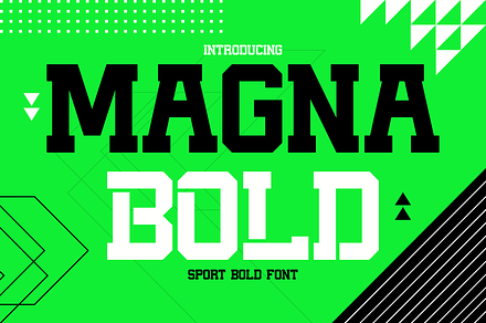 Magna Bold - Sport Bold Font, a Font by PutraCetol Studio