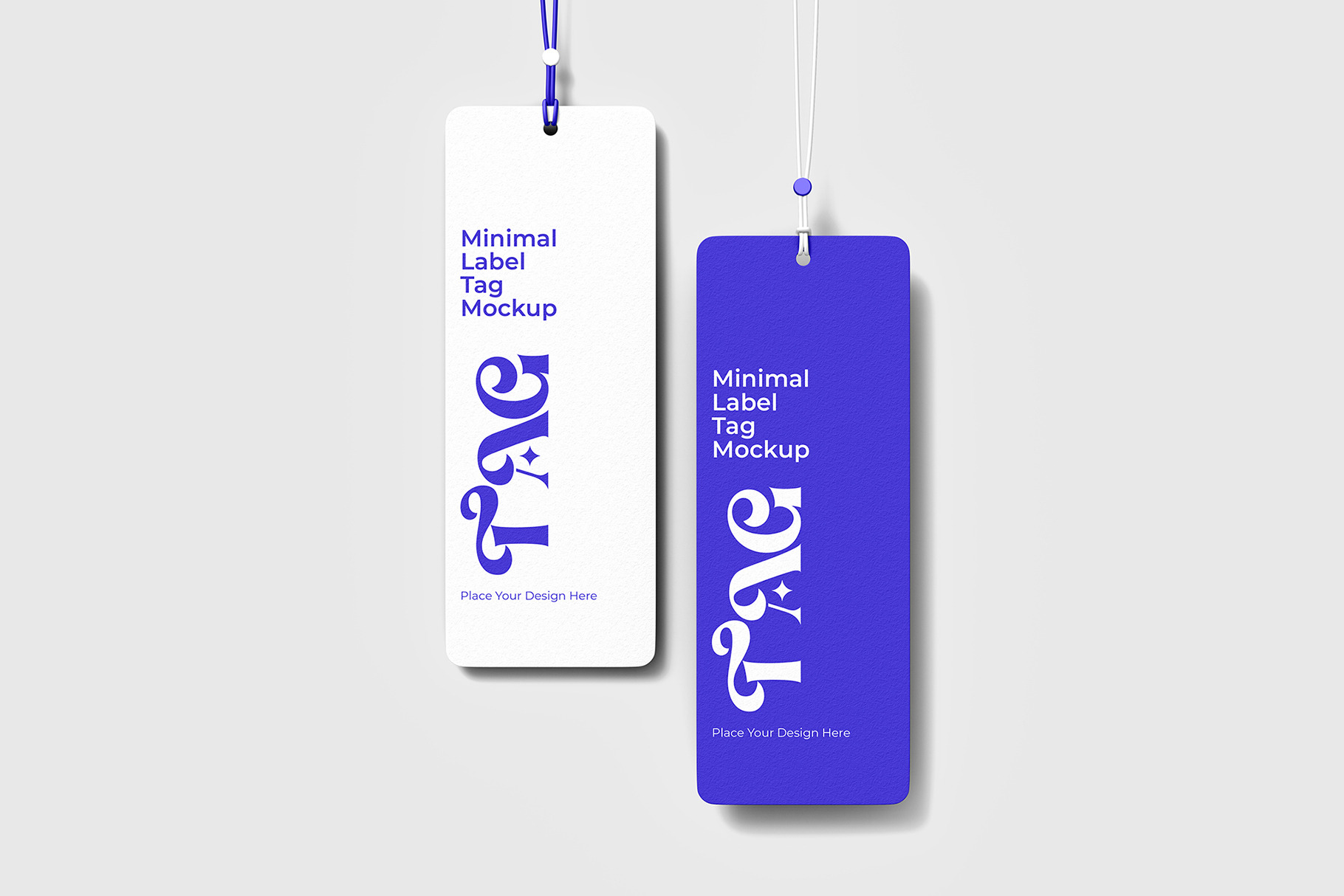 Minimalist Two Price Tag Mockup