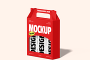 Takeaway Food Box Packaging Mockup, a Packaging Mockup by Bartama Graphic (Thumbnail 3 of 4)