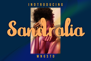 Sandralia, a Script Font by Wangsinawang Studio (Thumbnail 1 of 8)