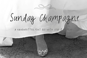 Sunday Champagne. Whimsical Font Duo, a Script Font by PaperJamLab (Thumbnail 1 of 13)