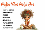 Whimsical Summer Kids Clipart, a Seasonal Illustration by CreationArt (Thumbnail 5 of 7)