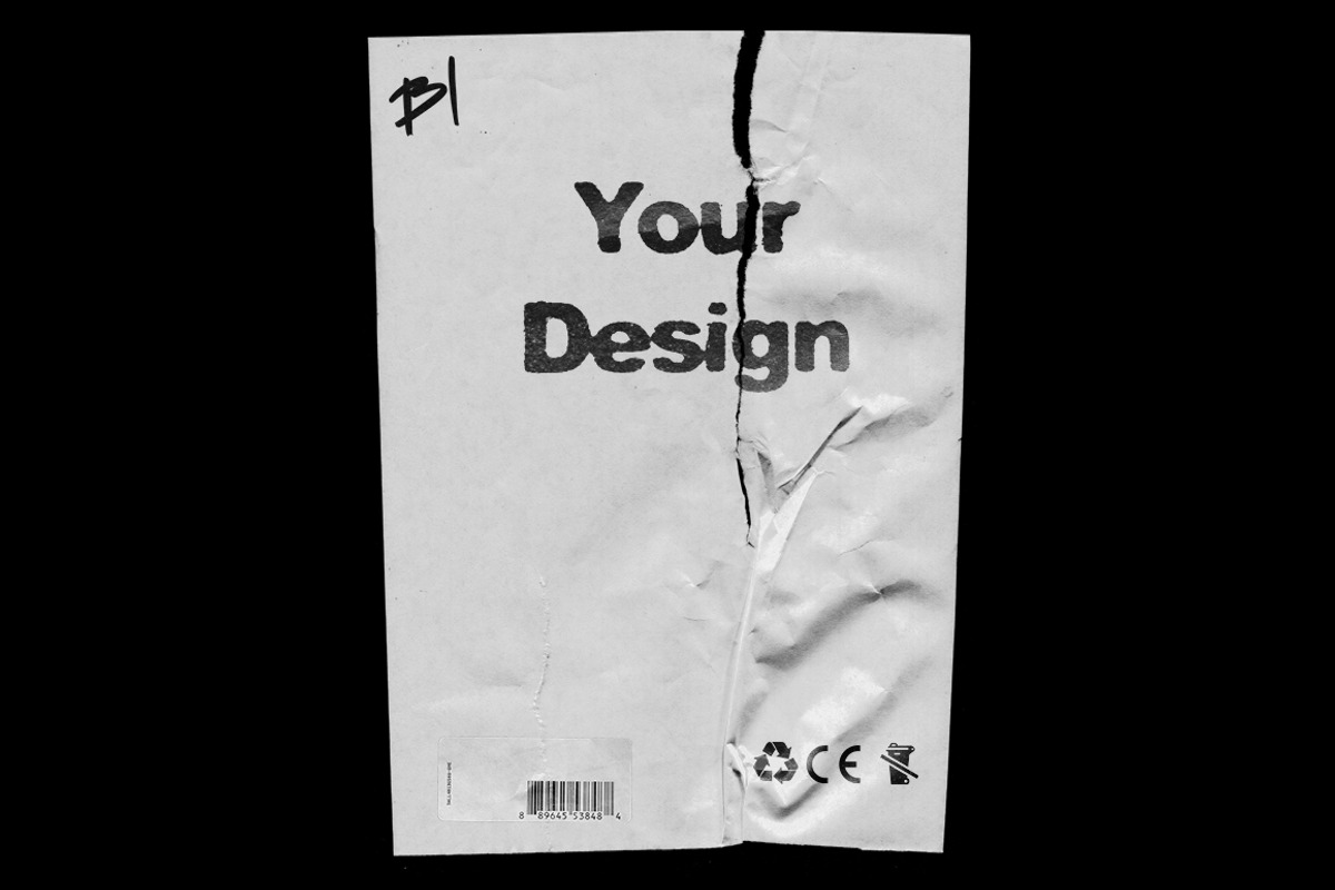 Wrinkle Paper Mockup Vintage, a Product Mockup by Bolderaja1 Studio (Photo 7 of 15)